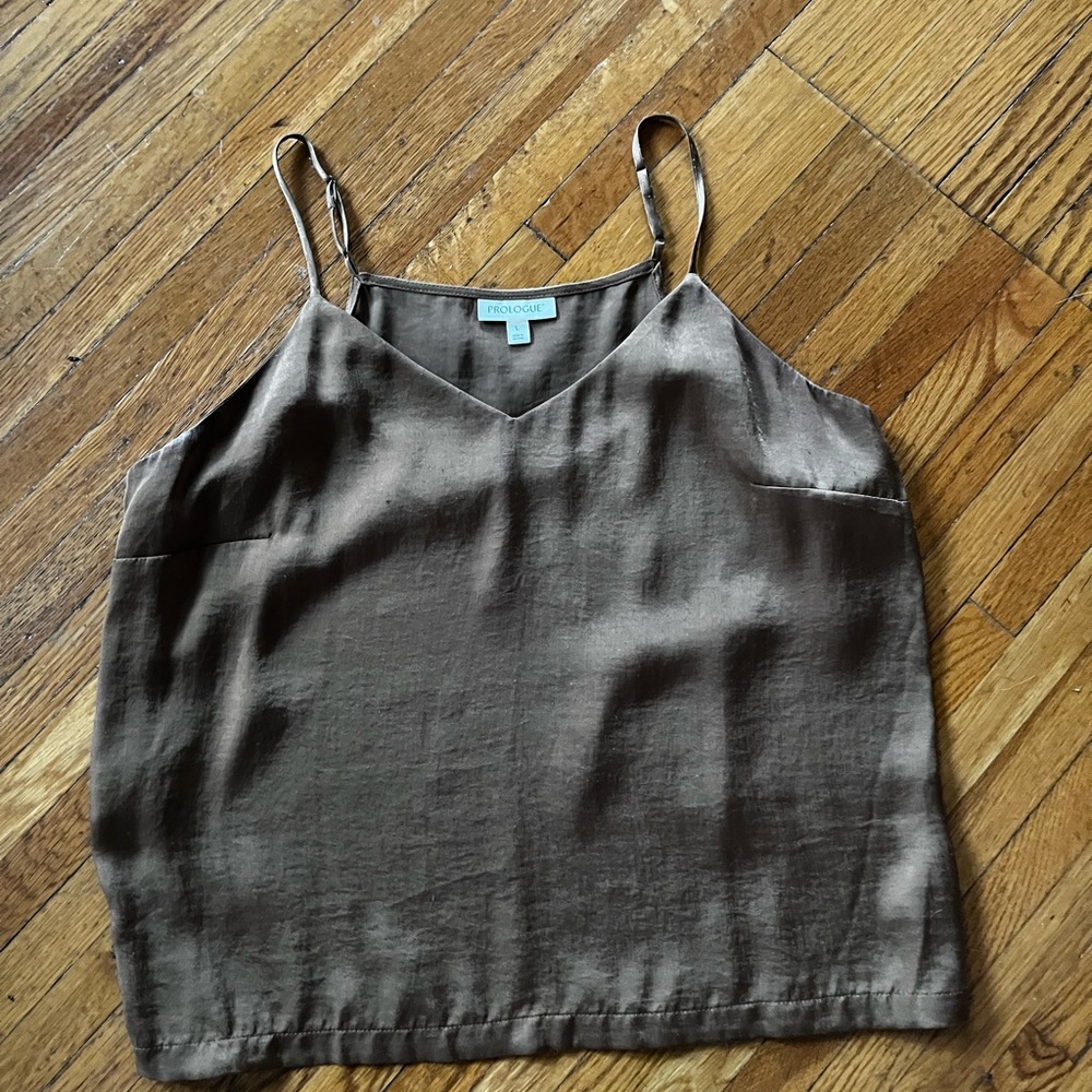 Prologue Olive Brown V-Neck Cami
